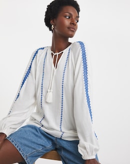 Embroidered Blouse - Image