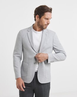 Textured Stretch Jersey Blazer - Image