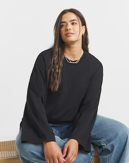 Wide Long Sleeve Top - Image