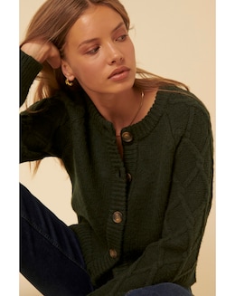 Nobody's Child Cable Detail Cardigan