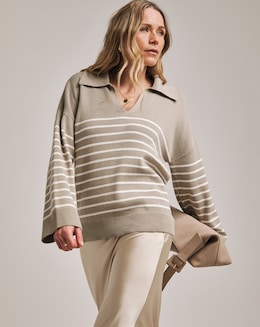 Anthology Milano Stitch Collar Jumper