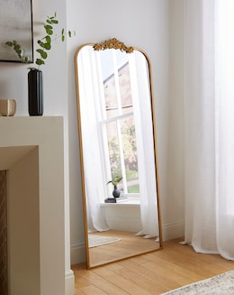 Joanna Hope Antique Gold Leaner Mirror - Image