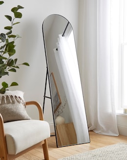 Freestanding Black Arch Mirror - Image