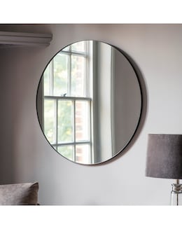 Gallery Bowie Round Mirror Black