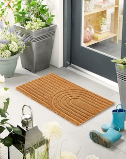 My Mat Embossed Coir Curve Doormat