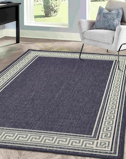 Gel Backed Greek Key Rug - Image