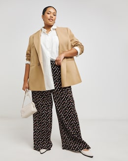 Plisse Wide Leg Trouser - Image