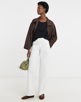 White Wide Leg Jegging - Image