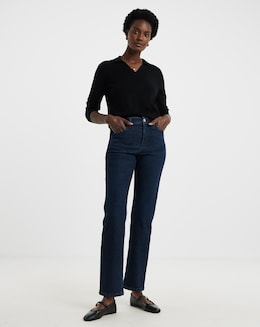 Dark Blue Magisculpt Straight Leg Jeans