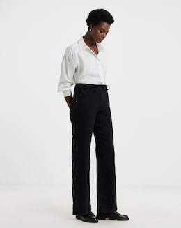 Black Cosy Wide Leg Jeans