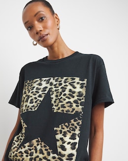 Animal Star Graphic T-Shirt - Image