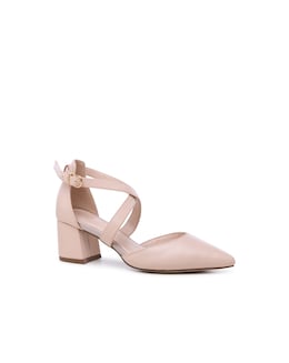Paradox London Ffion Wide E Fit Block Heel Courts - Image