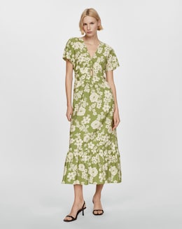 Mango Coloma Floral Maxi Dress - Image