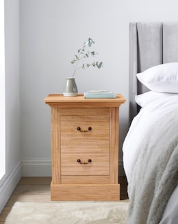 Julipa Ashford 2 Drawer Bedside Table - Image