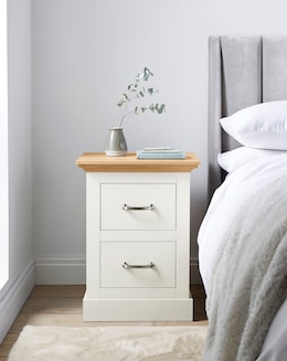 Julipa Ashford 2 Drawer Bedside Table - Image