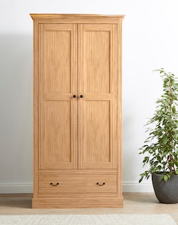 Julipa Ashford 2 Door 1 Drawer Wardrobe - Image