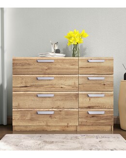 Lugo Assembled 4 plus 4 Drawer Chest - Image