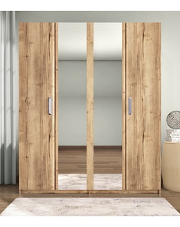 Lugo 4 Door Wardrobe with Mirror