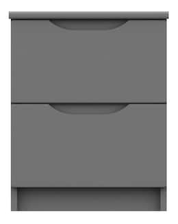 Sorrento Assembled 2 Drawer Bedside - Image
