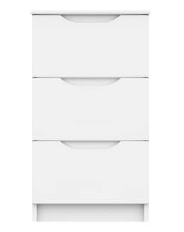 Sorrento Assembled 3 Drawer Bedside - Image