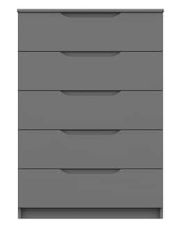 Sorrento Assembled 5 Drawer Wide Chest - Image