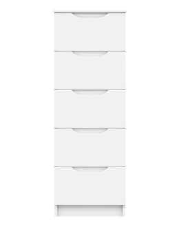 Sorrento Assembled 5 Drawer Tall Chest - Image