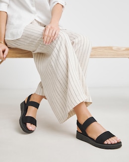 Stretchy Strap Sandal Ex Wide - Image