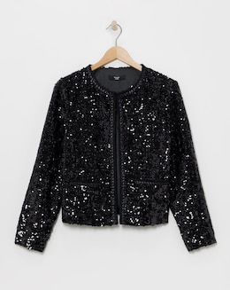 Joanna Hope Boucle Sequin Jacket - Image
