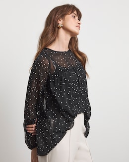 Joanna Hope Romantic Chiffon Blouse - Image