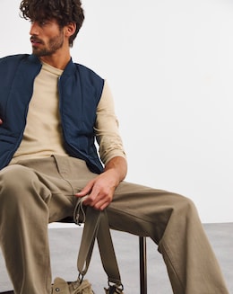 Navy Padded Gilet - Image