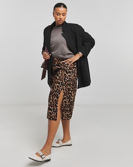 Side Split Midi Skirt - Image