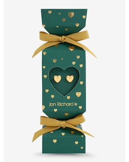 Jon Richard 18K Gold Plated Heart Earrings - Gift Cracker
