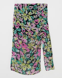 Georgette Floral Gathered Midi Skirt - Image