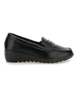 Cushion Walk Low Wedge Loafers E Fit - Image