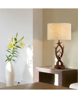 Antler Wood Effect Table Lamp - Image