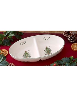 Spode Christmas Tree Divided Server