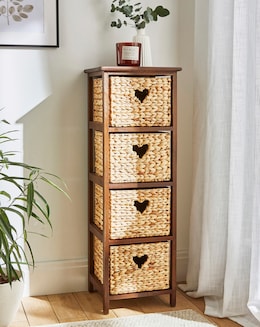 Hyacinth Hearts 4 Drawer Tall unit - Image