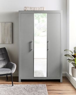 Dakota 3 Door Mirrored Wardrobe - Image