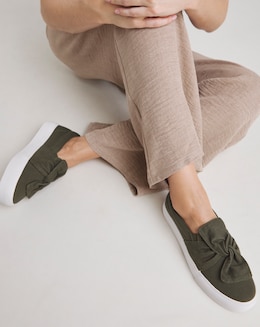 Slip On Trainer With Twist Wide Fit - Image