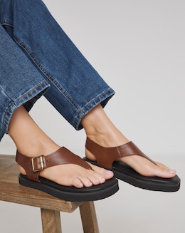 Toe Post Buckle Sandal Wide Fit - Image