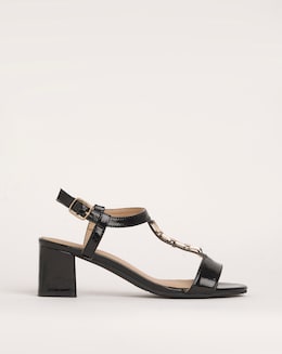 Cushion Walk Block Heel Sandals E Fit - Image