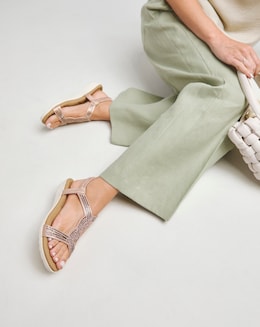 Diamante Comfort Sandal Ex Wide Fit - Image