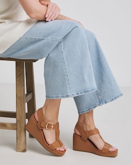 Two Part Espadrille Wedge Wide - Image