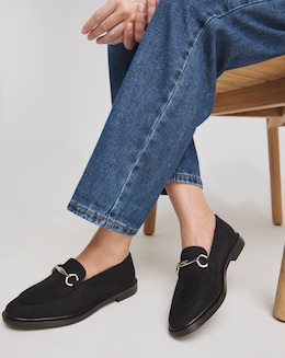 Classic Loafer With Metal Trim Wide - Image