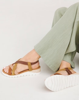 Leather Tubular Sandal E Fit - Image