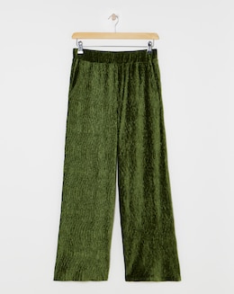 Julipa Wide Leg Crinkle Velour Trouser - Image