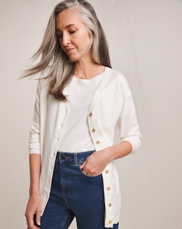 Julipa Longline Button Down Cardigan - Image