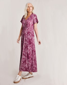 Julipa Gathered Waist Midi Dress - Image