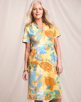 Julipa Pure Cotton Printed Shift Dress - Image