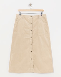 Julipa Pure Cotton Stretch Cord Skirt - Image